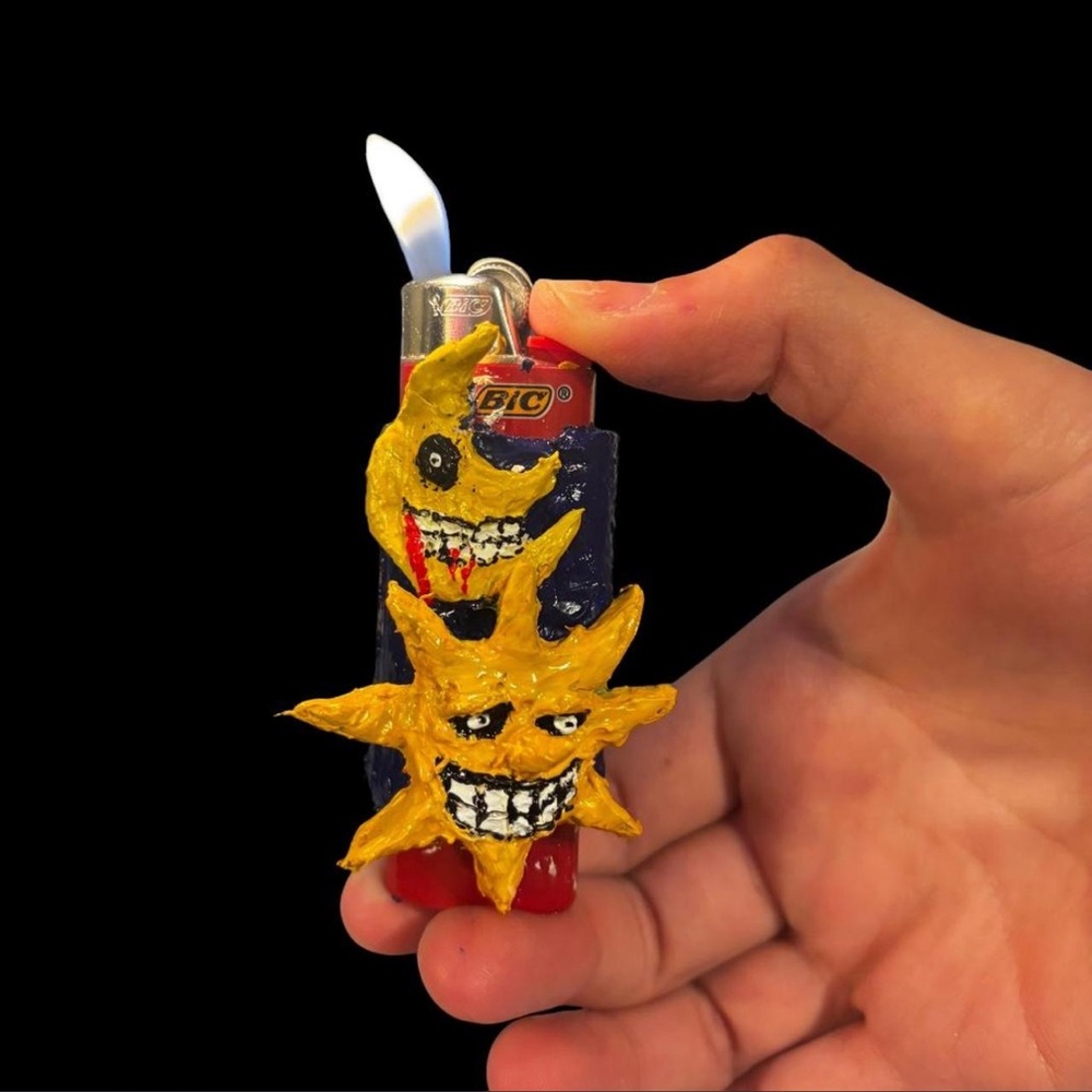 Custom Soul-eater Decorated Lighter Cover